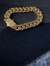 18k Gold Played Braclet