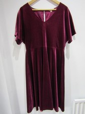 White Stuff Dress Velvet Plum