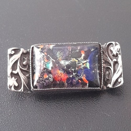 1920s silver butterfly wing - silver, "butterfly