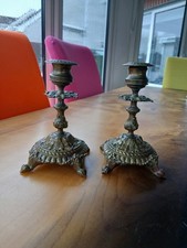 Pair of Antique Heavy Brass