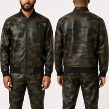 Men's PU Camouflage Faux