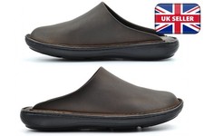 Mens Leather Slippers Mens
