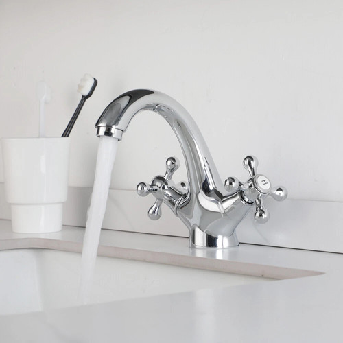 Chrome brass bathroom basin - brass,