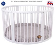 ROUND Playpen ATLAS Due with Cappuccino Playmat Polka Dots SALE  Brand NEW LARGE