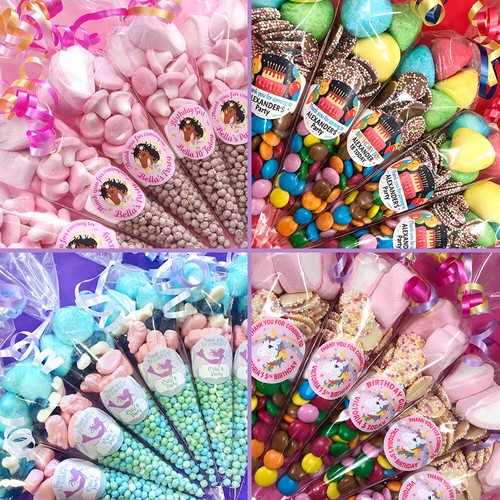Pre filled sweet cones - pre-filled, cones,