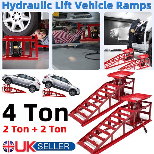 2pcs ton hydraulic car ramps - 2pcs,