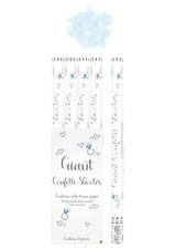Confetti Shooter 80cm White Biodegradable Compressed Air Cannon UK Wedding Party