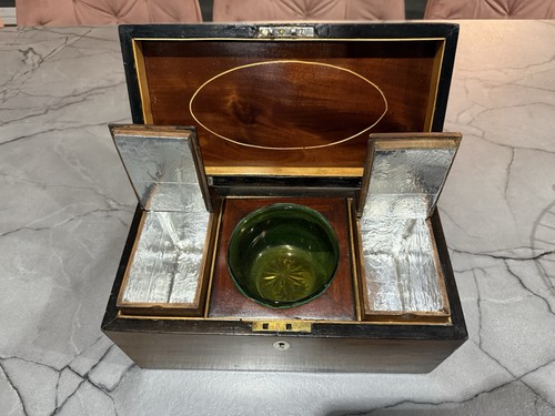 Antique tea caddy - tea, beautifully