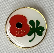 Irish Shamrock Poppie Pin