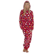 Womens 1Onesie Fleece Pyjamas