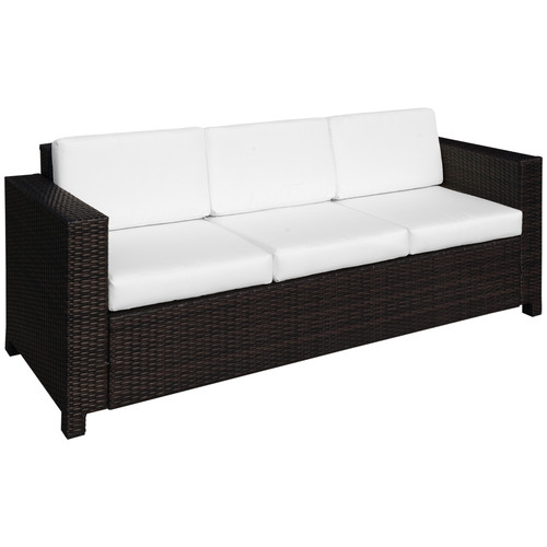 Seater rattan sofa brown - rattan,