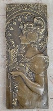 ART NOUVEAU BRONZE PLAQUE BY