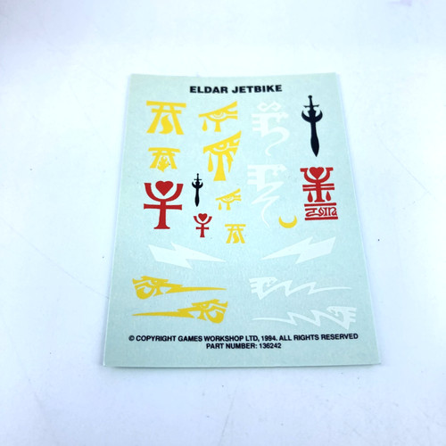 Eldar jetbike transfers 1994 - jetbike,