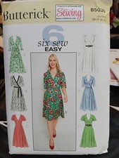 BN Butterick B5030 Wrap Dress Sewing Pattern Sizes 8-22 Uncut