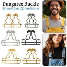 25-45mm Dungaree Fastener Clip Buckle Metal for Suspenders, DIY Craft Projects