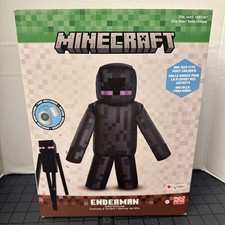 Minecraft Enderman Inflatable Kids Costume Halloween Gaming Blow Up Boys