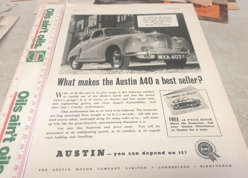 1953 austin a40 somerset uk - a40,