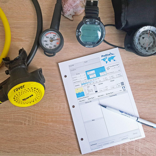 Scuba diving log book refill - diving,