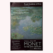 Monet In The 20th Century 1999 Exhibition Poster Royal Academy of Arts Original
