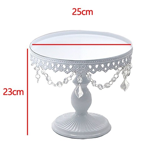 Cake stand crystals 8 - w/, 8”