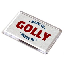 Fridge magnet made in - fridge, golly