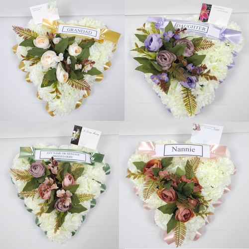 Autumn heart grave wreath - autumn,