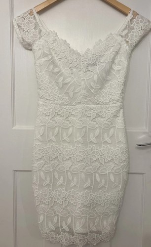 Lipsy white floral lace - white,