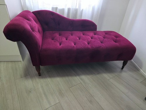 Maroon velvet stylish sofa - velvet,