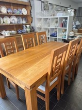 Modern Solid Oak Dining Table