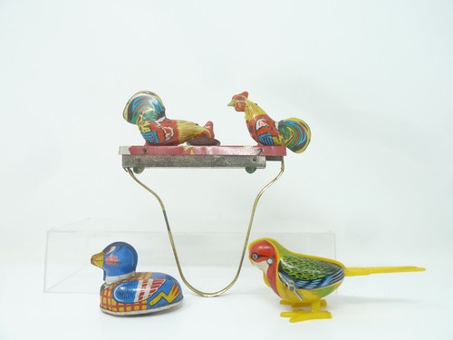 Tinplate birds vintage adult - tinplate,