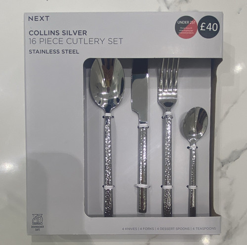 Next collins silver 16pc - next,