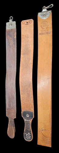 Lot vintage leather razor - 3,