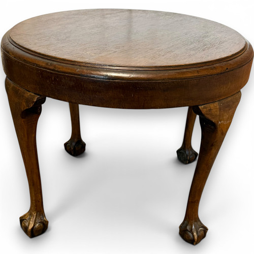 Antique mahogany round coffee - antique,