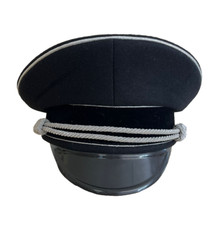 Reproduction WW2 German Army Generals Visor Cap without Insignia-All Sizes-Black