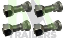 4 x M12 Wheel Studs and Nuts