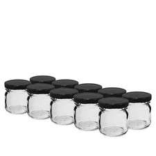 Small Glass Jar 40 ml with Lids for Storage Jam Wedding 10pcs.