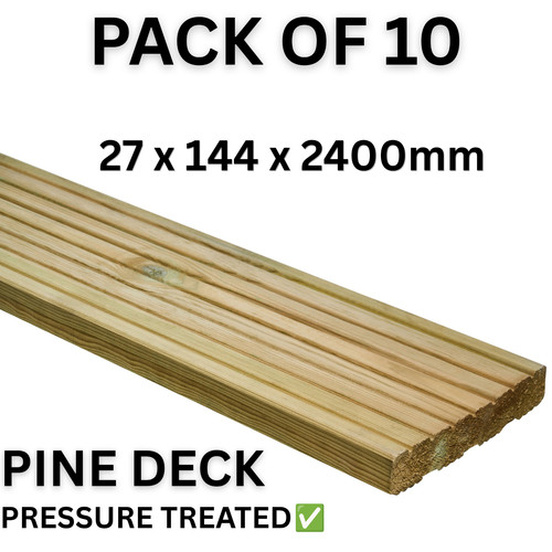 Timber decking boards x - timber, 2.4m