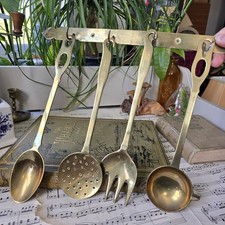 Vintage Brass Kitchen Utensils