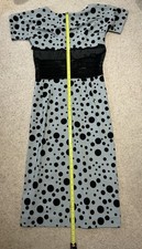 Grey Dress With Black Dots XL