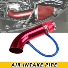 Car Turbo Cold Air Intake Red Durable Sturdy Feed Hose Pipe System Universal UK