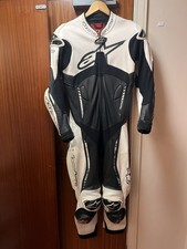 Alpinestars Atem 1pc One Piece Leather Motorcycle Suit White 42/52