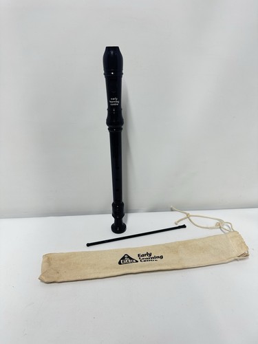 Black plastic descant - black,
