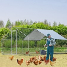 4X3M Metal Hen House