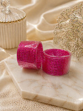 Raindrop glass Bangles for
