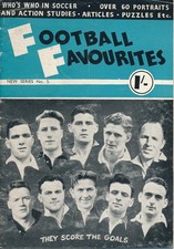 FOOTBALL FAVOURITES BOOK new series book five 32 page photographic booklet 1952