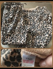 Leopard Print Girls Tracksuit