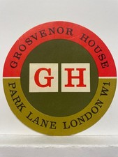 Grosvenor House Luggage Label