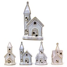 Ceramic LED Church | Light-Up