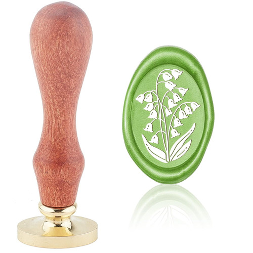 Wax seal stamp - wax, lily