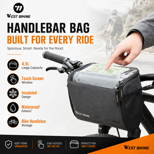 West biking bike handlebar bag - west,